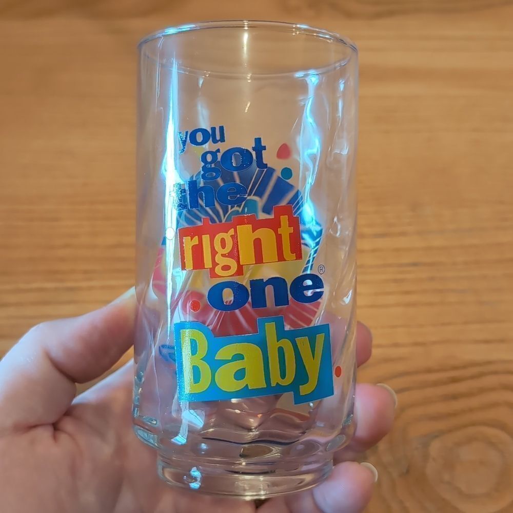 Vintage Diet Pepsi You Got The Right One Baby Uh Huh Set of 2 Drinking Glasses - Picture 8 of 13